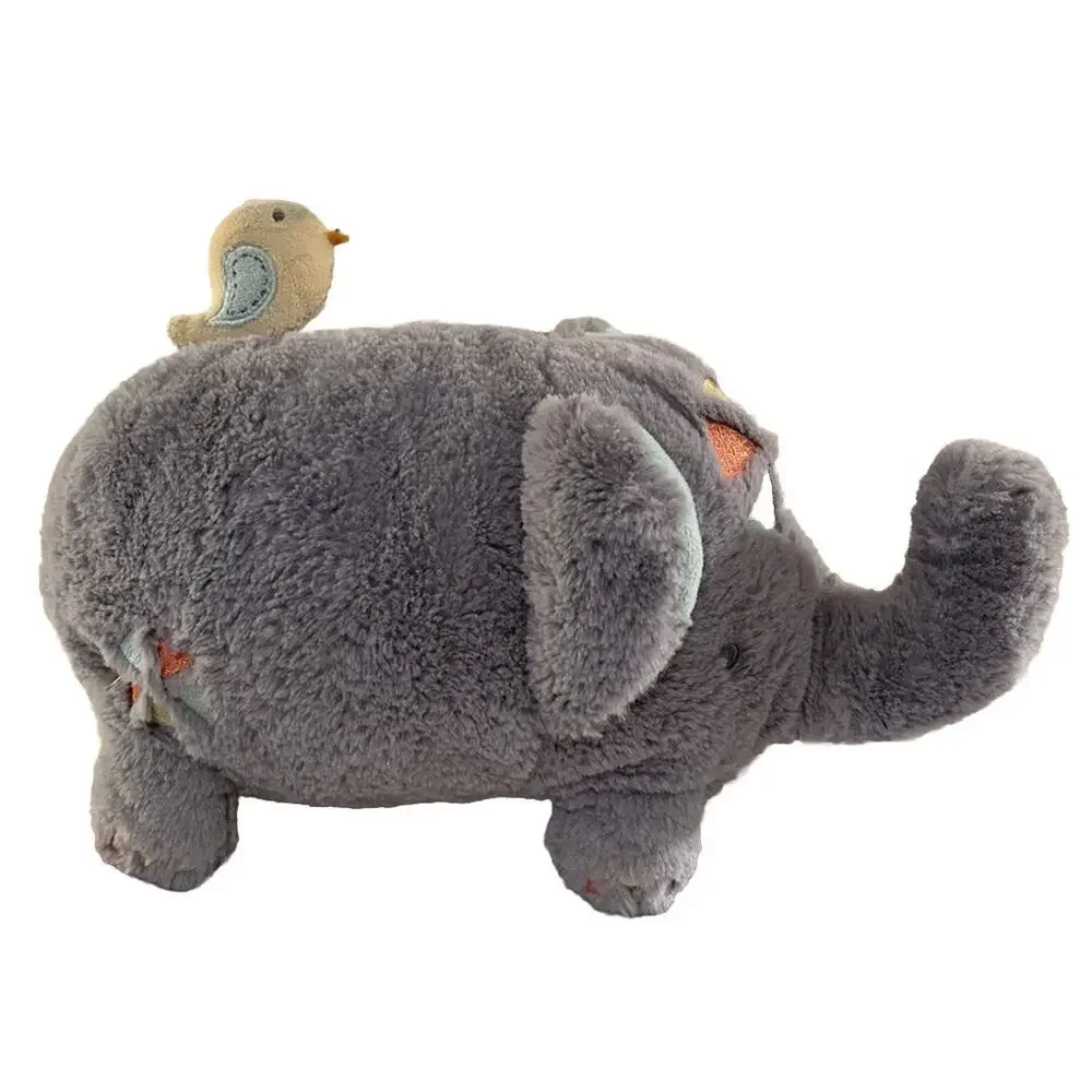 Baby Dumpling Wind-up Whale & Elephant Plush Musical Lovey Toys Stuffed Animal